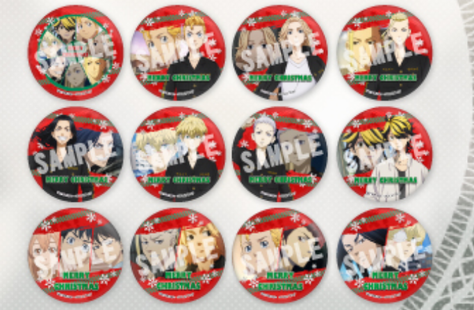 東京リベンジャーズクリスマスケーキ 丸缶バッチ